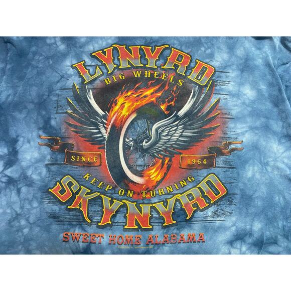 LYNYRD SKYNYRD -BIG WHEELS-SWEET HOME ALABAMA-TIE DYE SHIRT XL - Picture 5 of 10